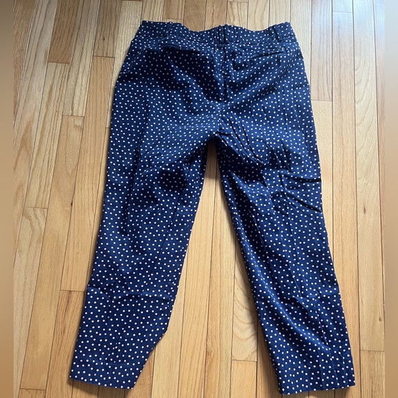 Talbots The Perfect Crop Curvy Polka Dot Pants - Picture 3 of 6